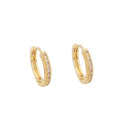 Argolinha Click Cravejada | Banhado em Ouro 18k