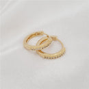 Argolinha Click Cravejada | Banhado em Ouro 18k