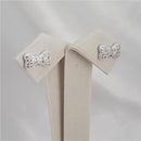 Brinco Laço Cravejado | Prata 925