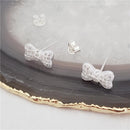 Brinco Laço Cravejado | Prata 925