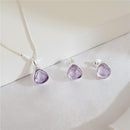 CONJUNTO PEDRA NATURAL PRATA 925