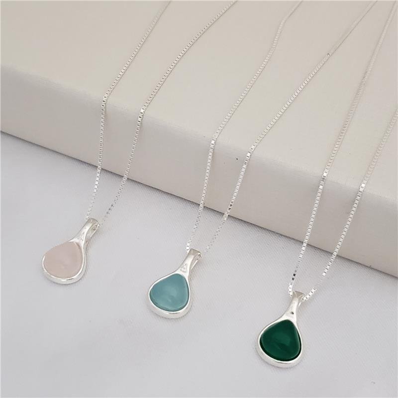 CONJUNTO PEDRA NATURAL PRATA 925