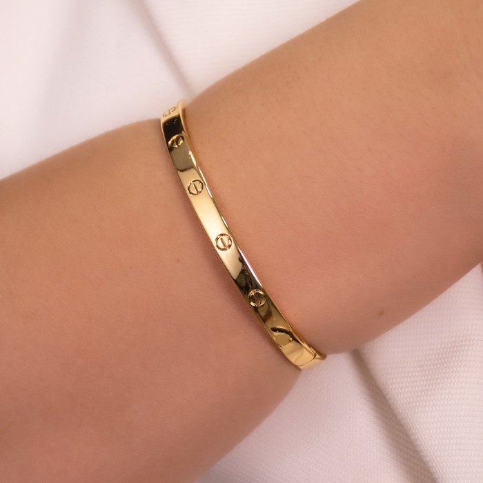 Bracelete Inspiração Cartier | Banhado em Ouro 18k