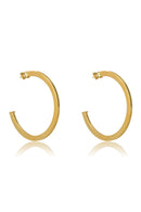 Argola Ampla Fio Grossinho | Banhado em Ouro 18k