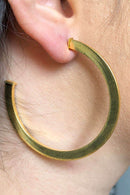 Argola Ampla Fio Grossinho | Banhado em Ouro 18k