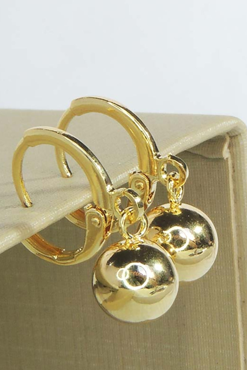 Argolinha com Pingente Bolha | Banhado em Ouro 18k