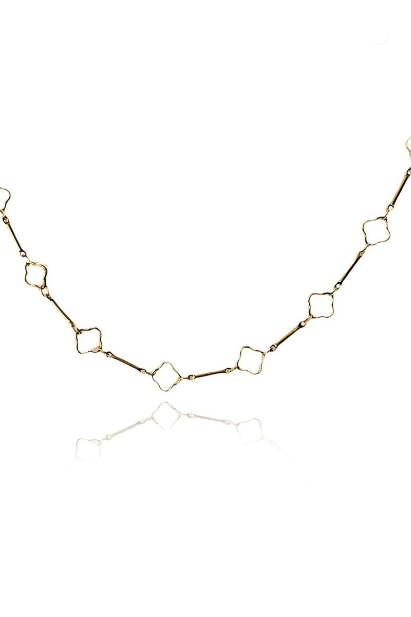 Choker Trevos e Tubinhos | Banhado em ouro 18k