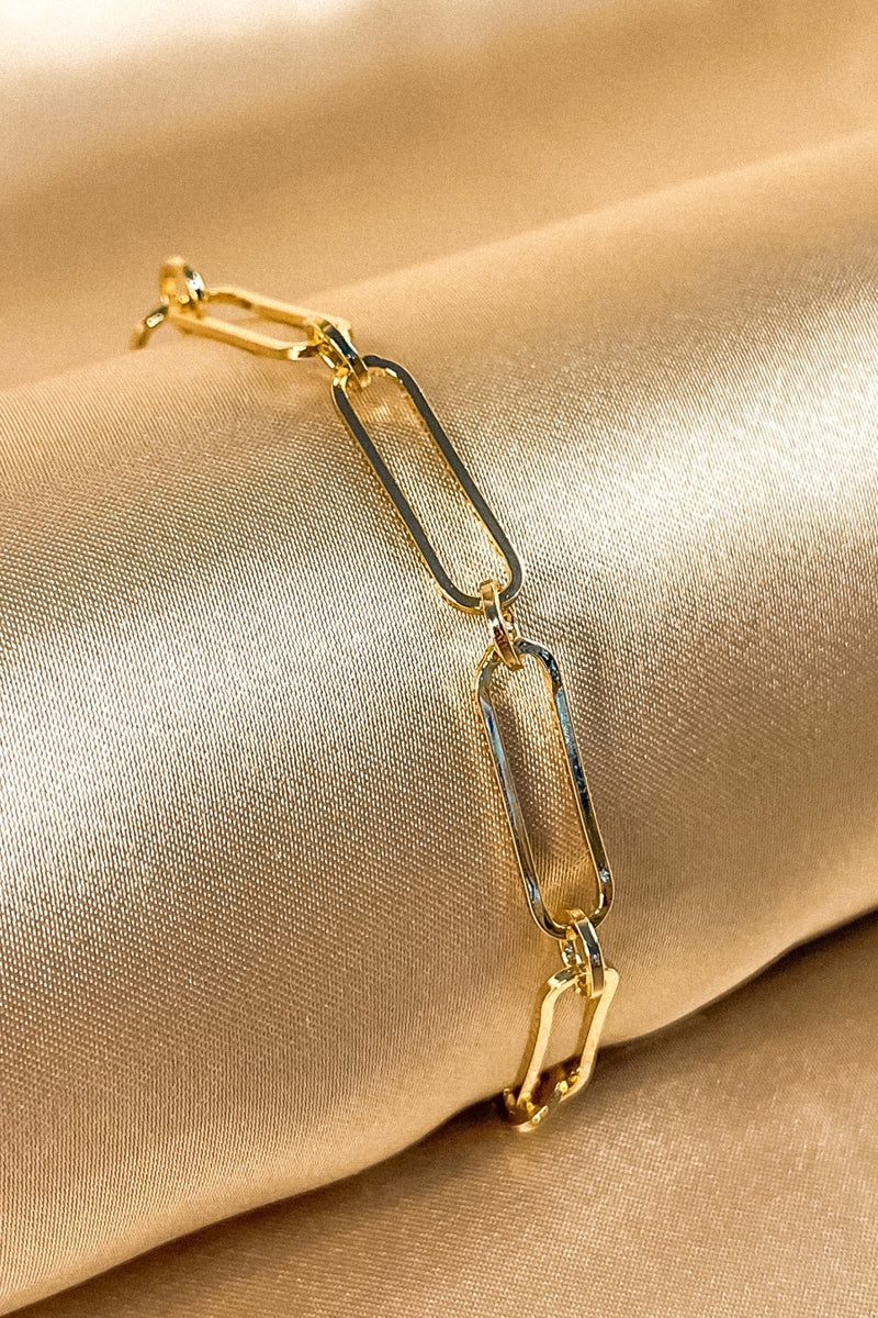 Pulseira Elos Ovais Delicada | Banhado em Ouro 18k