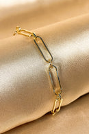 Pulseira Elos Ovais Delicada | Banhado em Ouro 18k