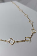 Choker Trevos e Tubinhos | Banhado em ouro 18k