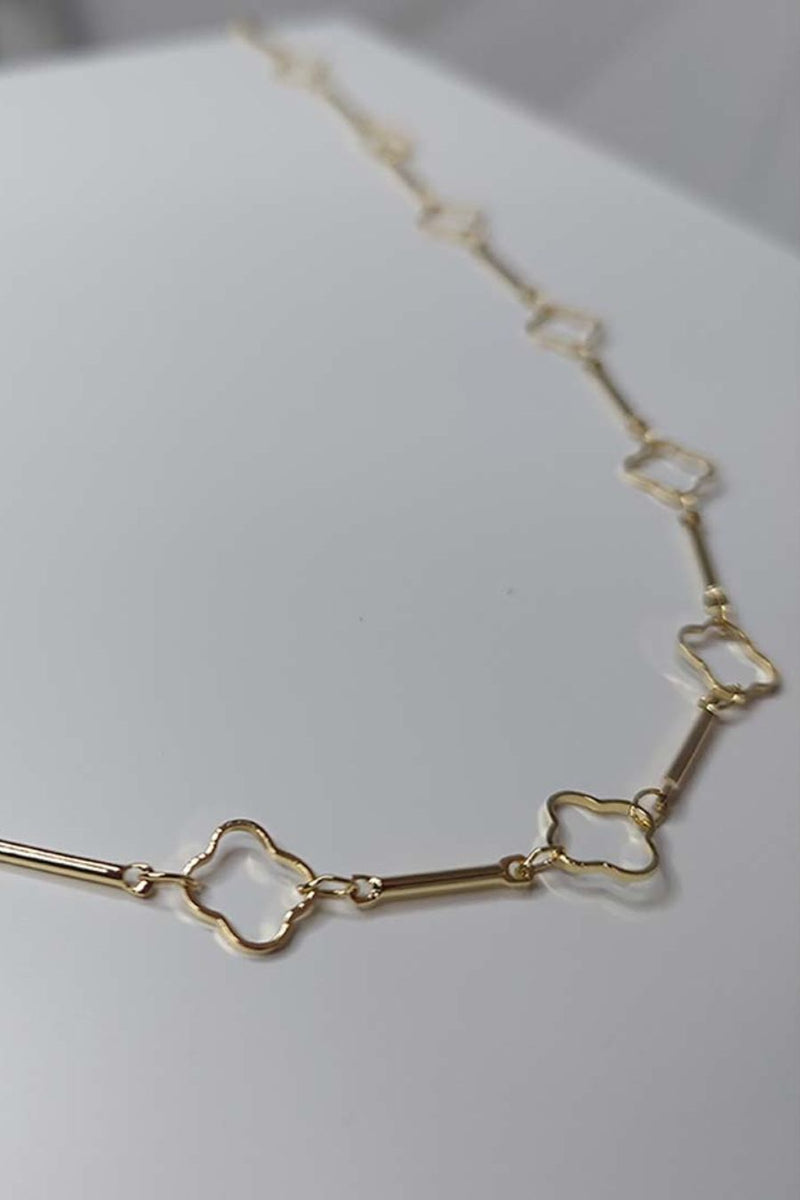 Choker Trevos e Tubinhos | Banhado em ouro 18k