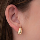 Brinco Gota Italiana | Banhado em Ouro 18k