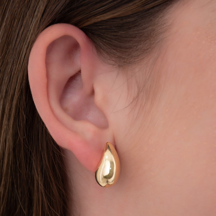 Brinco Gota Italiana | Banhado em Ouro 18k